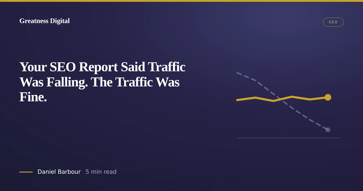 Your SEO Report Said Traffic Was Falling. The Traffic Was Fine.