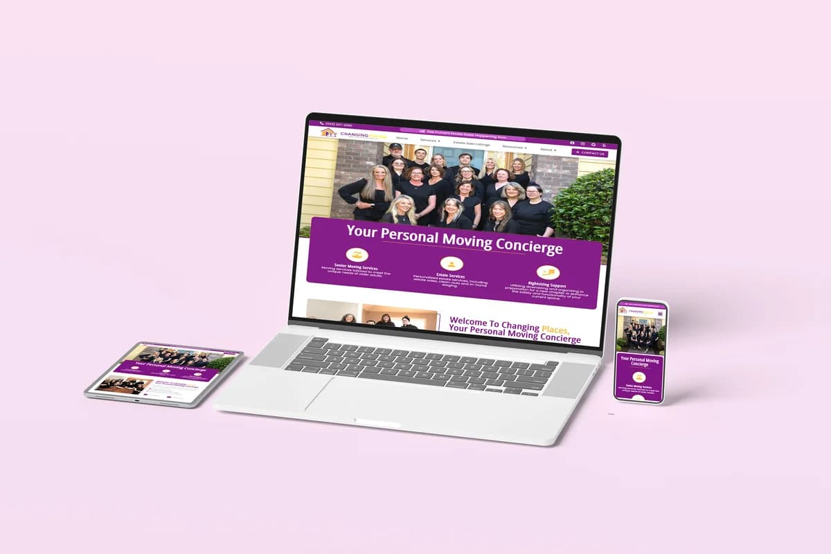 Senior care website built by Greatness Digital