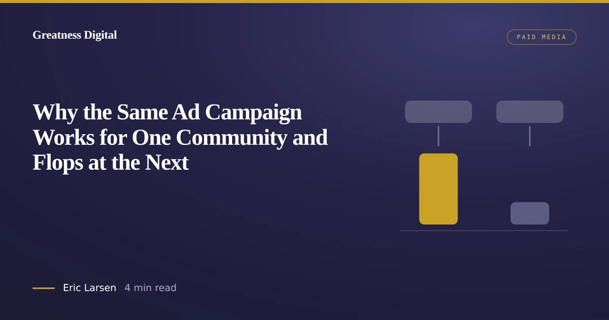 Why the Same Ad Campaign Works for One Community and Flops at the Next