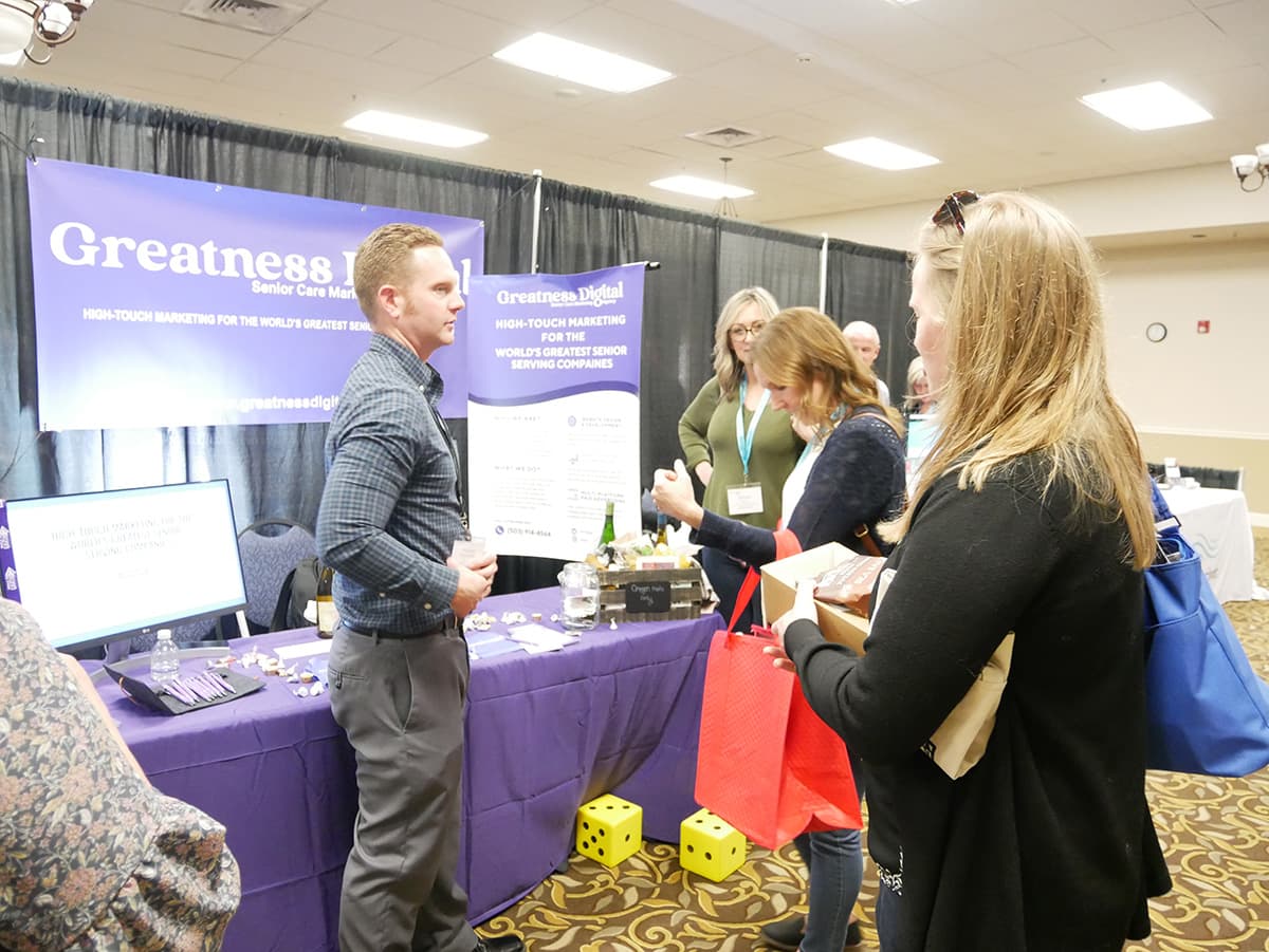 Greatness Digital at a LeadingAge senior care industry conference
