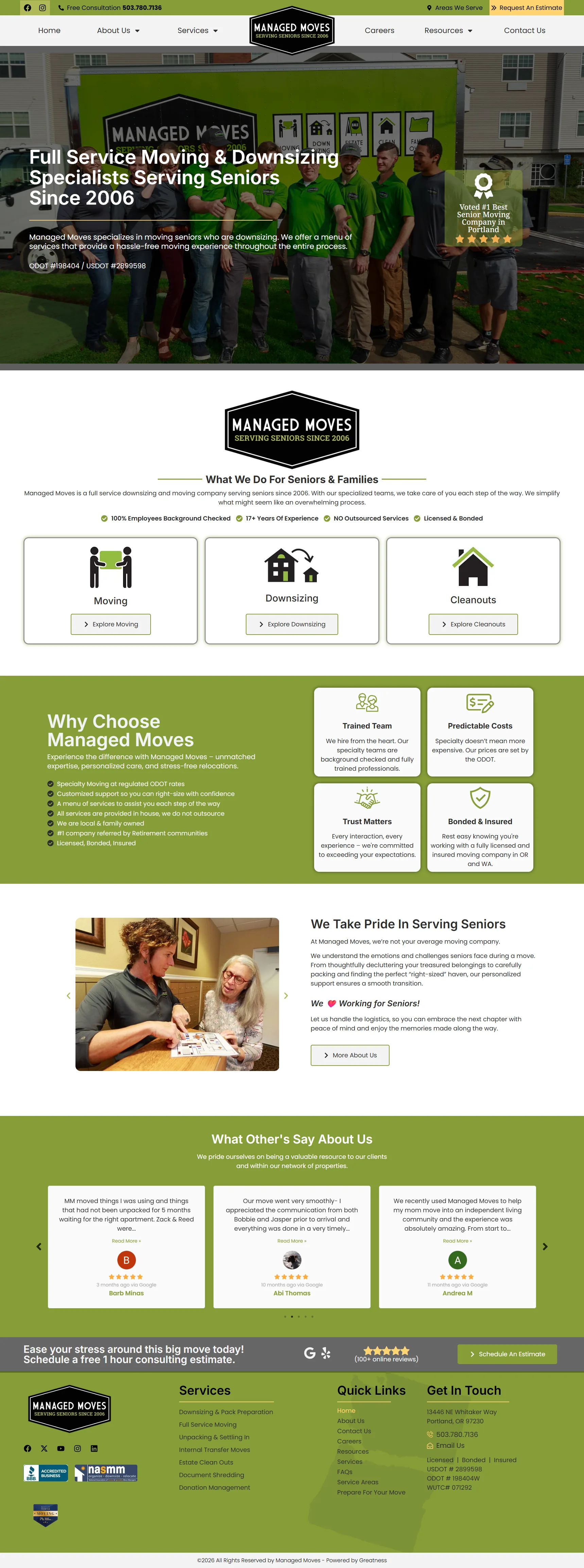 Managed Moves website
