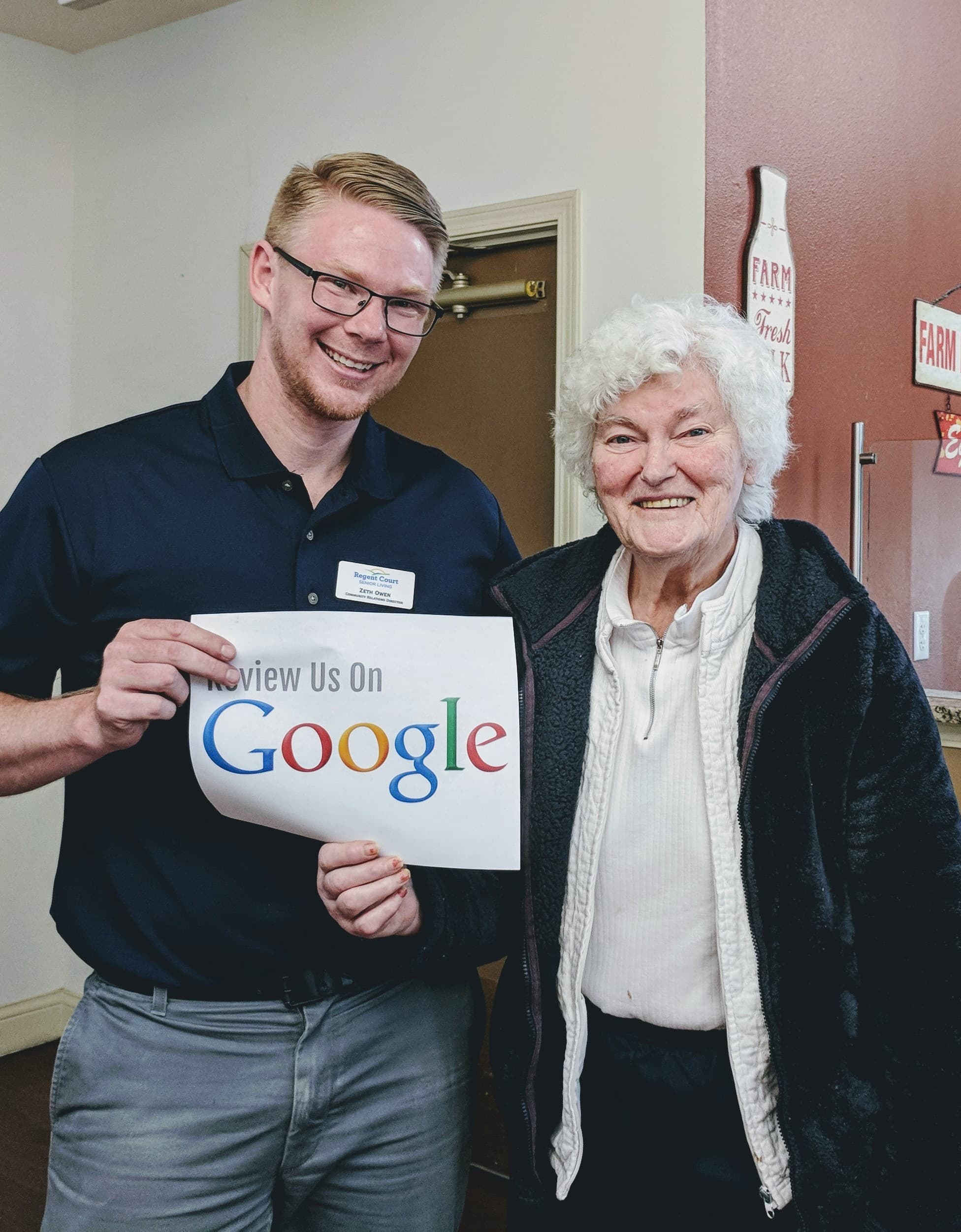 Team member with senior resident